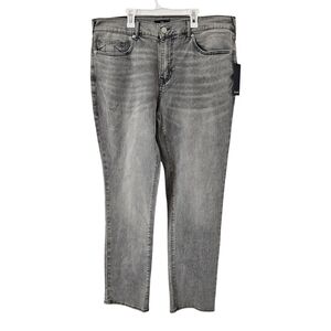 True Religion Geno Relaxed Slim Jeans Men's Size 36 X 32 Gray With Stretch